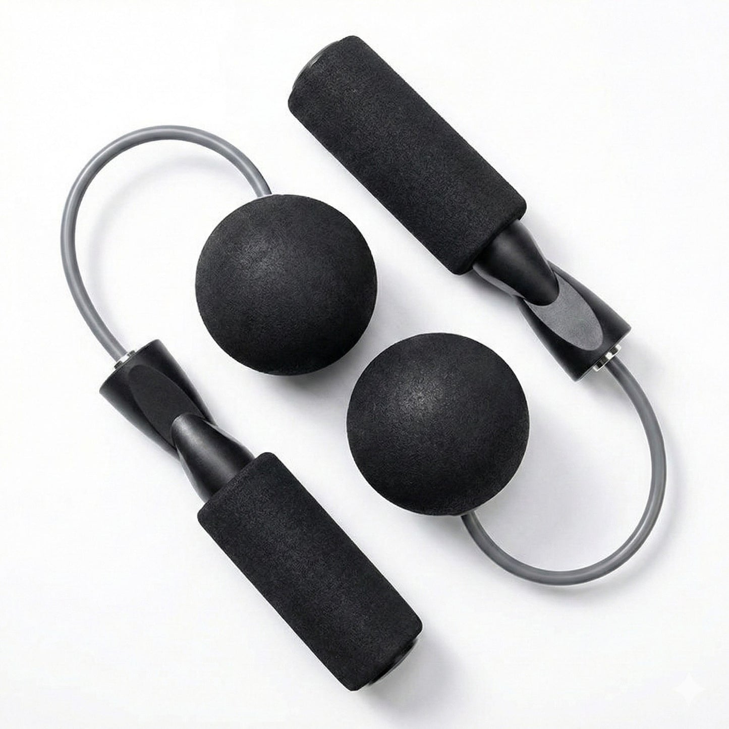 2-PC Weighted Jump Rope for Cardio Endurance and Strength Training