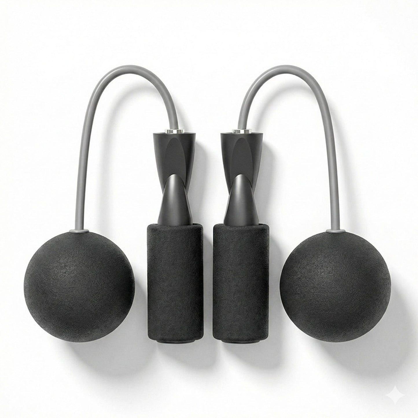 2-PC Weighted Jump Rope for Cardio Endurance and Strength Training