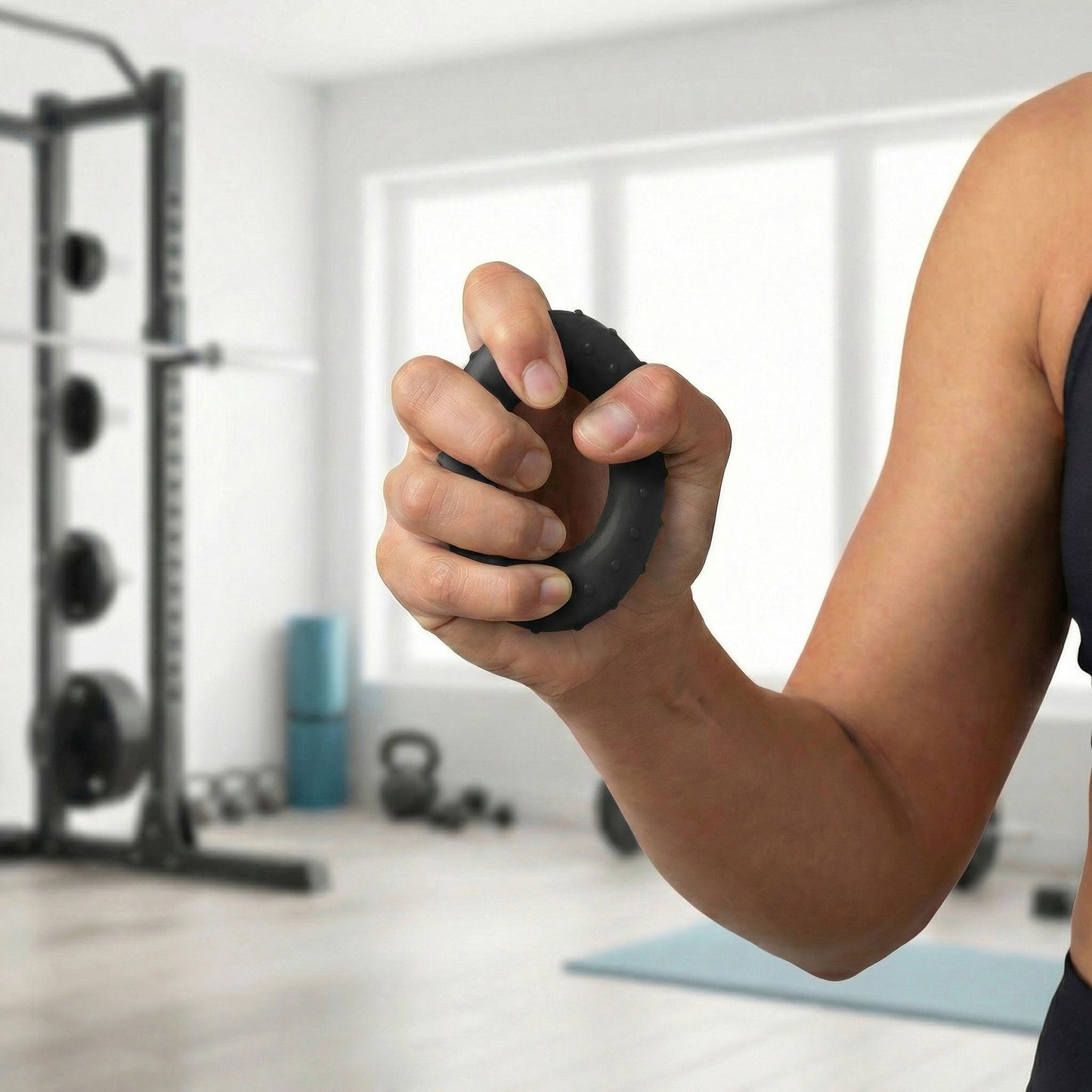 4-PC Hand Grip Strengthener Ring for Forearm and Finger Training