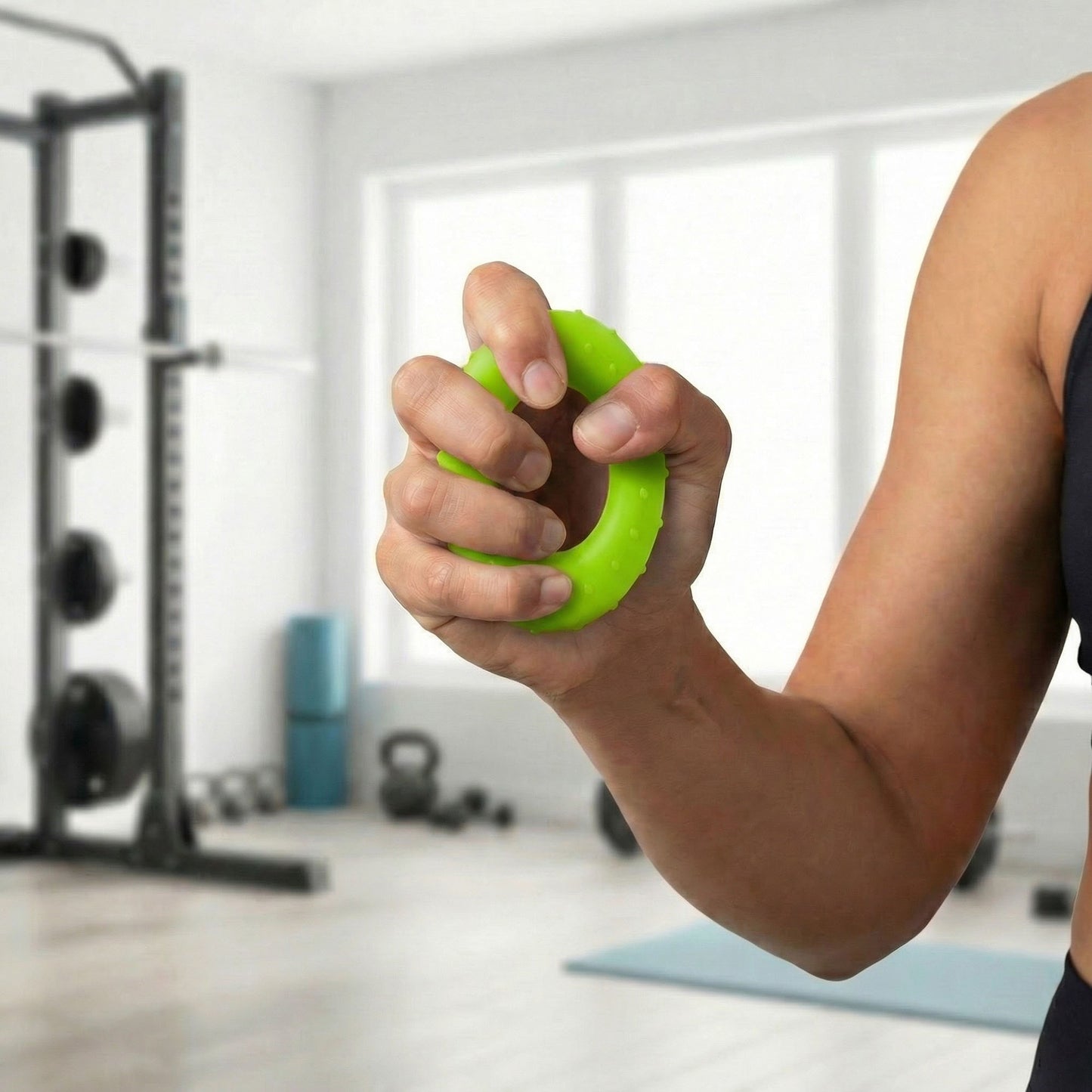 4-PC Hand Grip Strengthener Ring for Forearm and Finger Training