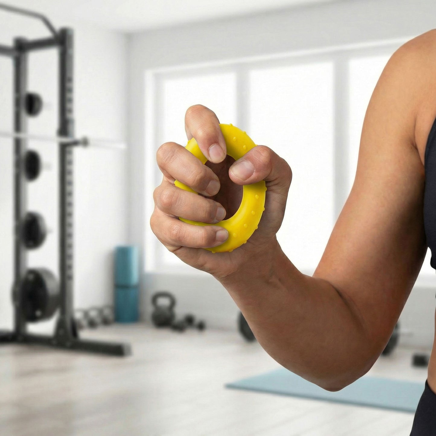 4-PC Hand Grip Strengthener Ring for Forearm and Finger Training
