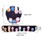 Fabric Mouse Pad and Wrist Rest Set with Ergonomic Support Cute Paw Print Design