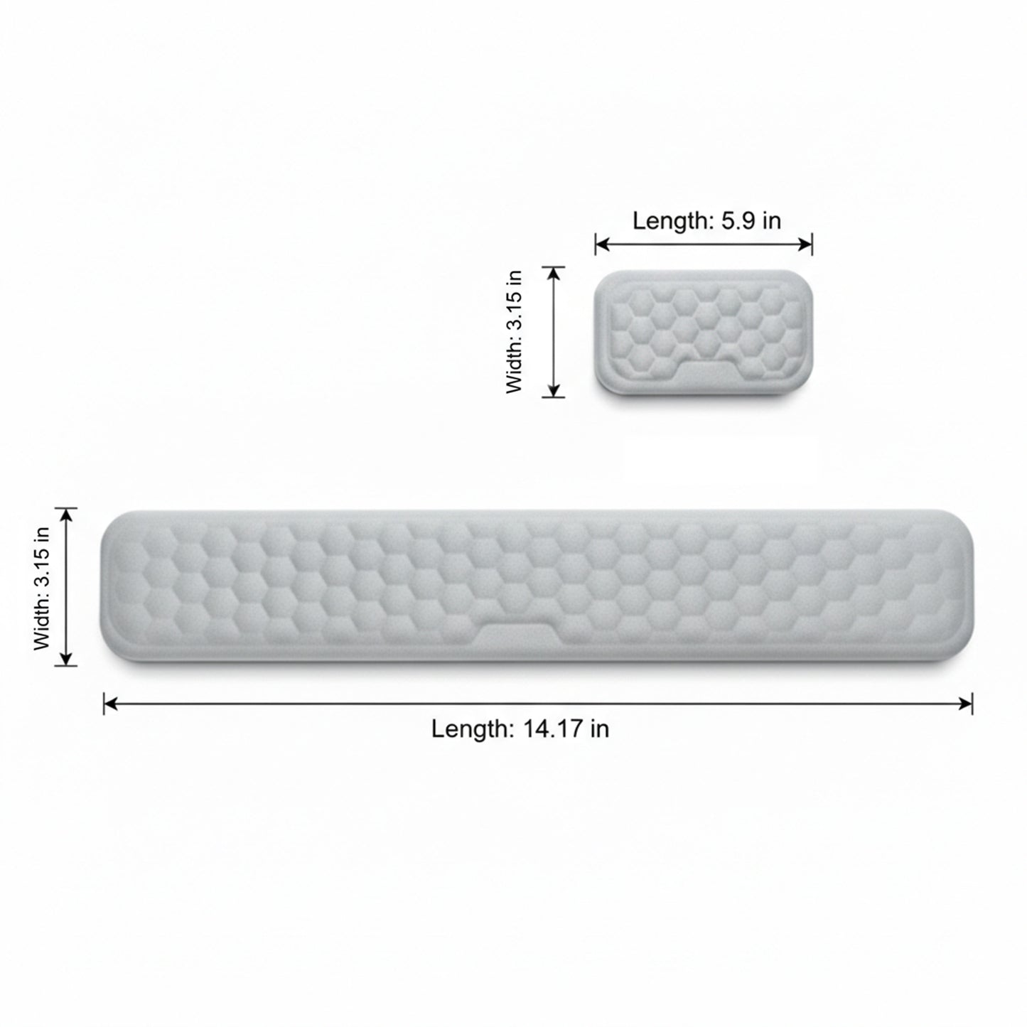 Keyboard Wrist Rest and Mouse Wrist Rest Set Ergonomic Memory Foam Support