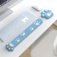 Soft Fabric Keyboard Wrist Rest with Ergonomic Cushion Support
