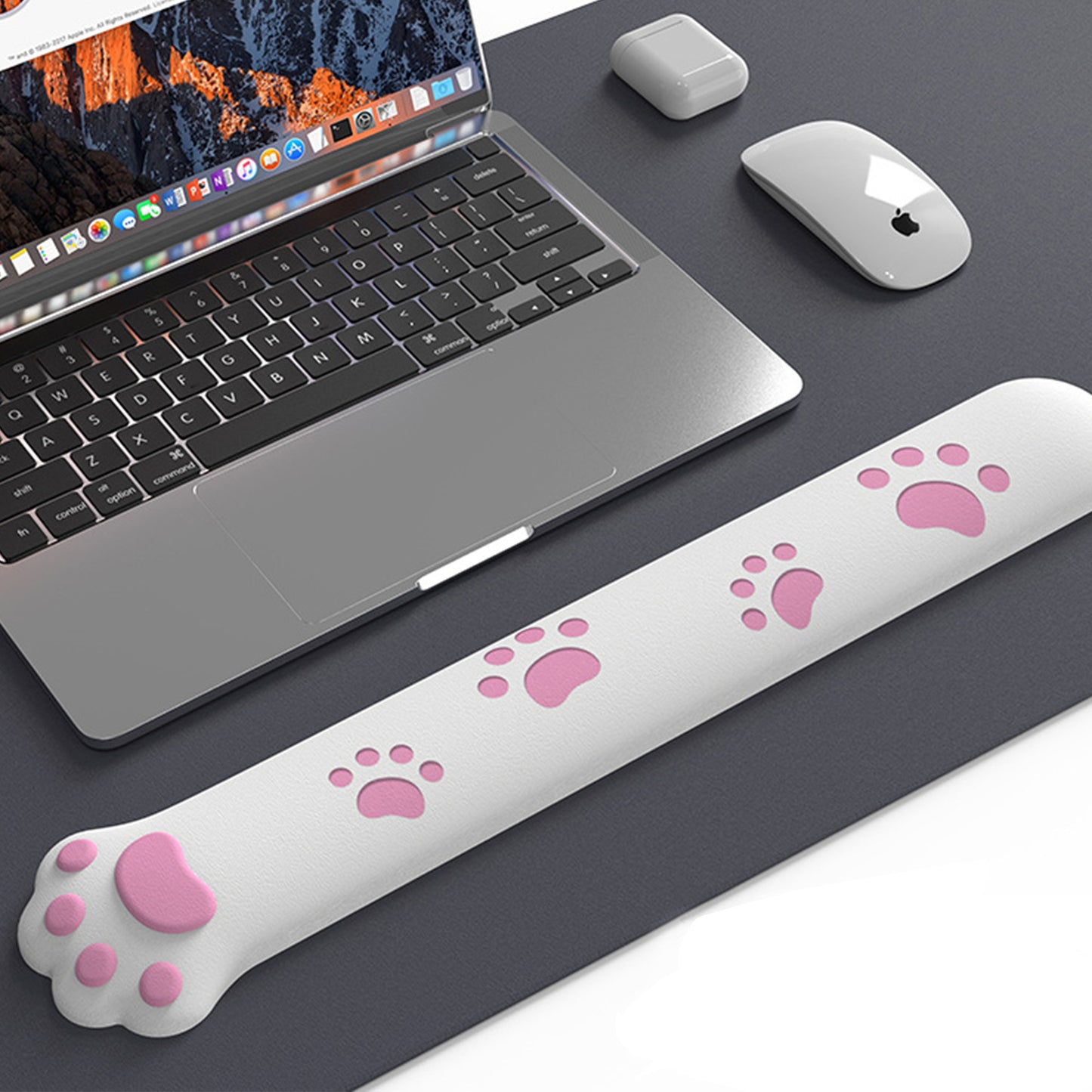 Soft Fabric Keyboard Wrist Rest with Ergonomic Cushion Support