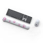 Soft Fabric Keyboard Wrist Rest with Ergonomic Cushion Support