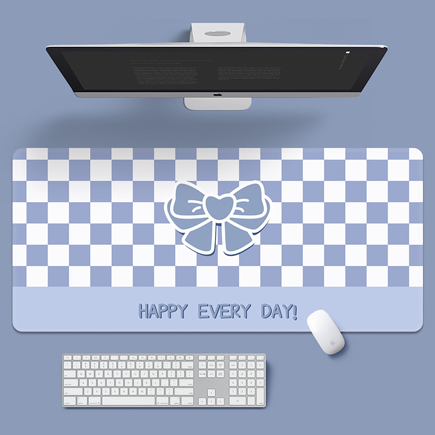 Large Fabric Desk Mouse Pad with Smooth Surface and Non Slip Base