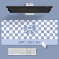 Large Fabric Desk Mouse Pad with Smooth Surface and Non Slip Base