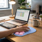 Soft Cloth Surface Mouse Pad with Cushioned Wrist Support and Non Slip Base