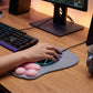 Soft Cloth Surface Mouse Pad with Cushioned Wrist Support and Non Slip Base