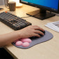 Soft Cloth Surface Mouse Pad with Cushioned Wrist Support and Non Slip Base