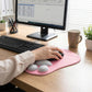 Soft Cloth Surface Mouse Pad with Cushioned Wrist Support and Non Slip Base