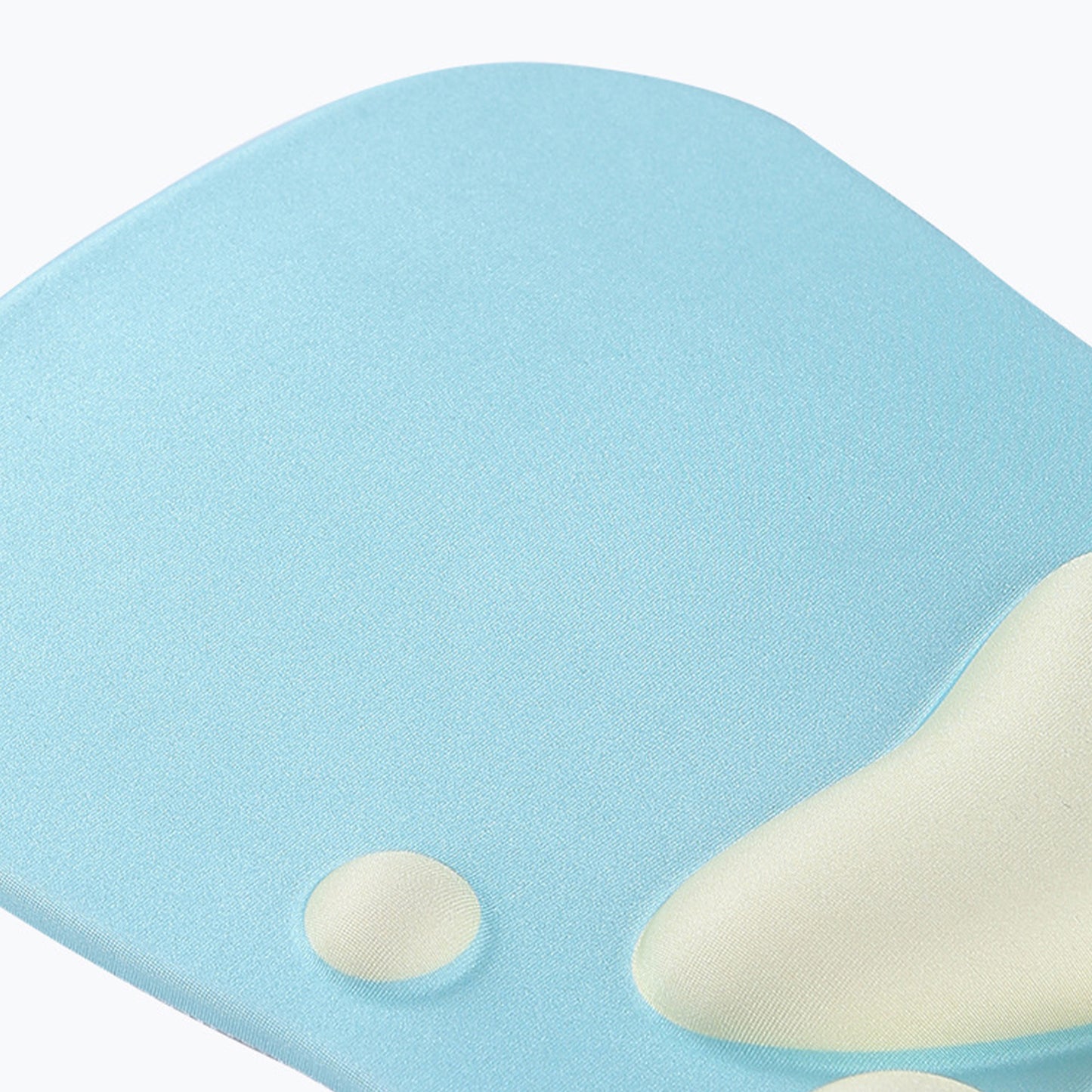 Soft Cloth Surface Mouse Pad with Cushioned Wrist Support and Non Slip Base
