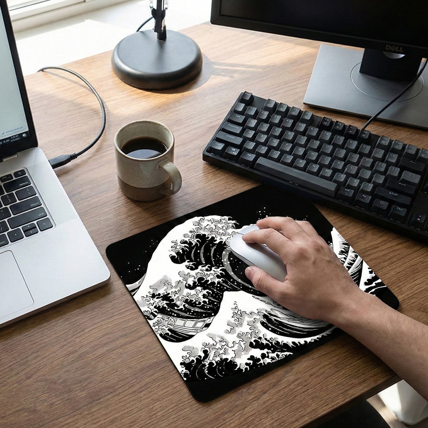 Mouse Pad with Anti Slip Base High Precision Tracking for Office Work Gaming and Home Desks