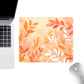 Mouse Pad with Non Slip Rubber Base and Decorative Botanical Design