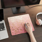 Mouse Pad with Non Slip Rubber Base and Decorative Botanical Design