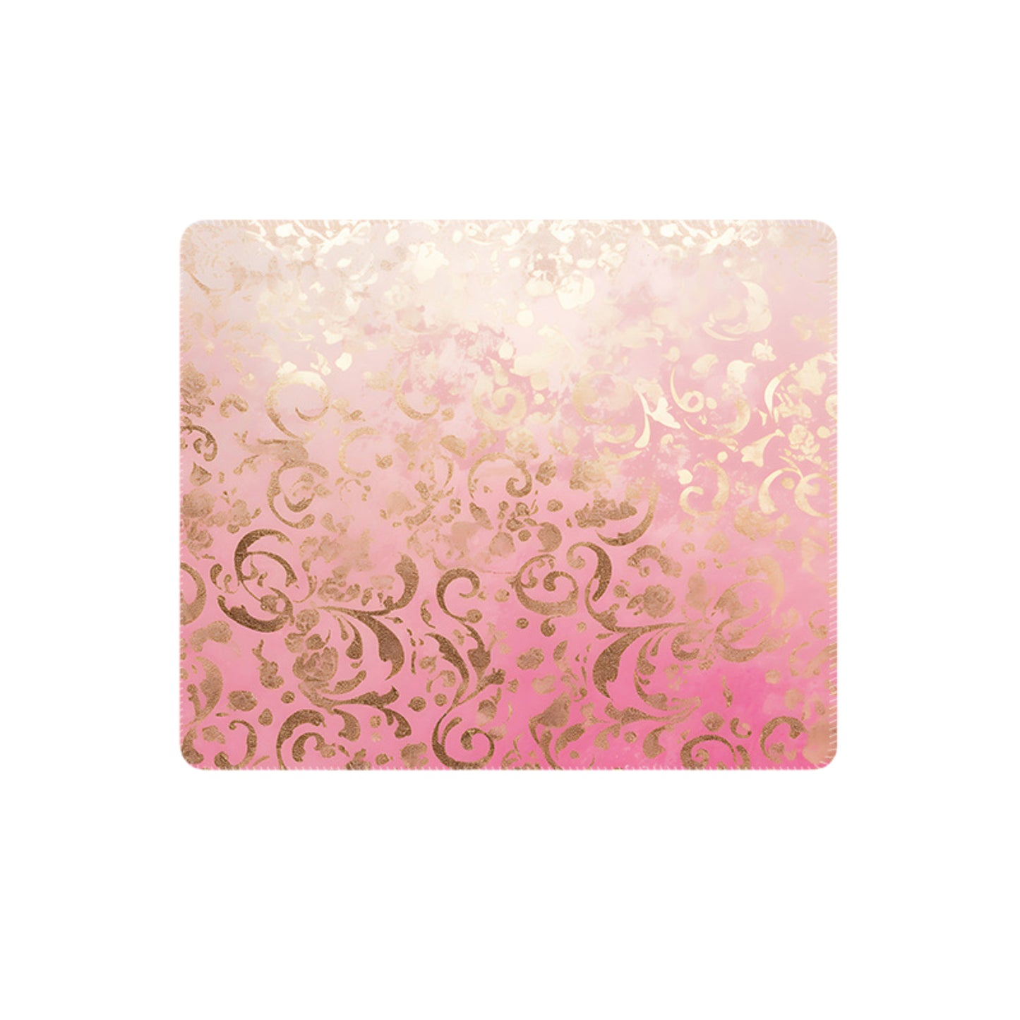 Mouse Pad with Non Slip Rubber Base and Decorative Botanical Design