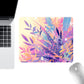 Mouse Pad with Non Slip Rubber Base and Decorative Botanical Design