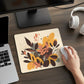 Mouse Pad with Non Slip Rubber Base and Decorative Botanical Design