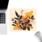 Mouse Pad with Non Slip Rubber Base and Decorative Botanical Design