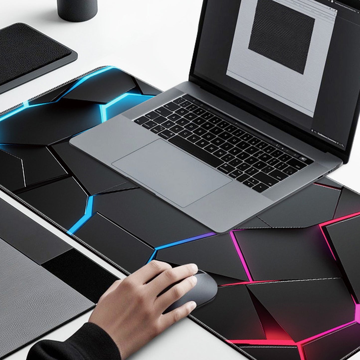 Extended Gaming Mouse Pad with Smooth Tracking Surface Non Slip Rubber Base