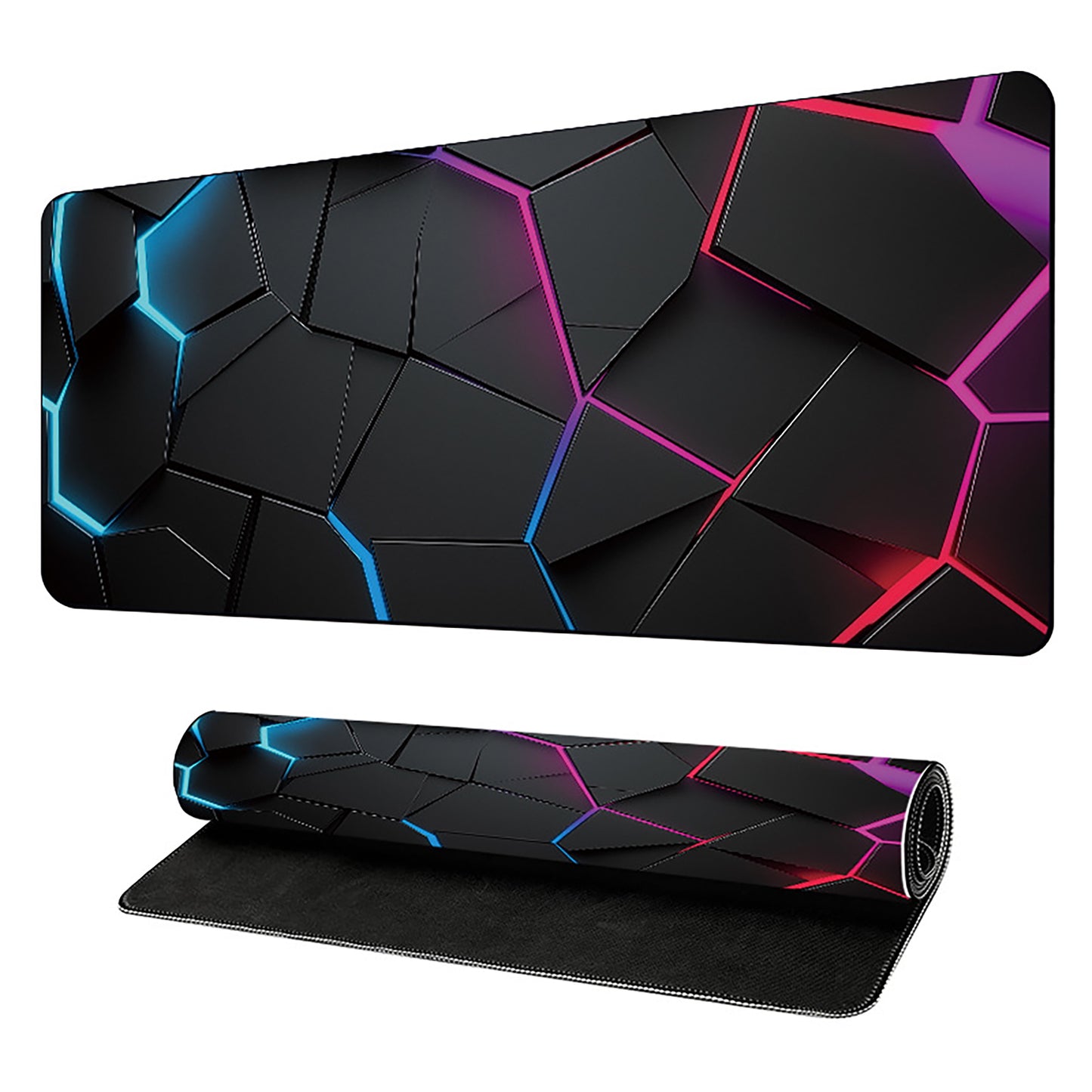 Extended Gaming Mouse Pad with Smooth Tracking Surface Non Slip Rubber Base