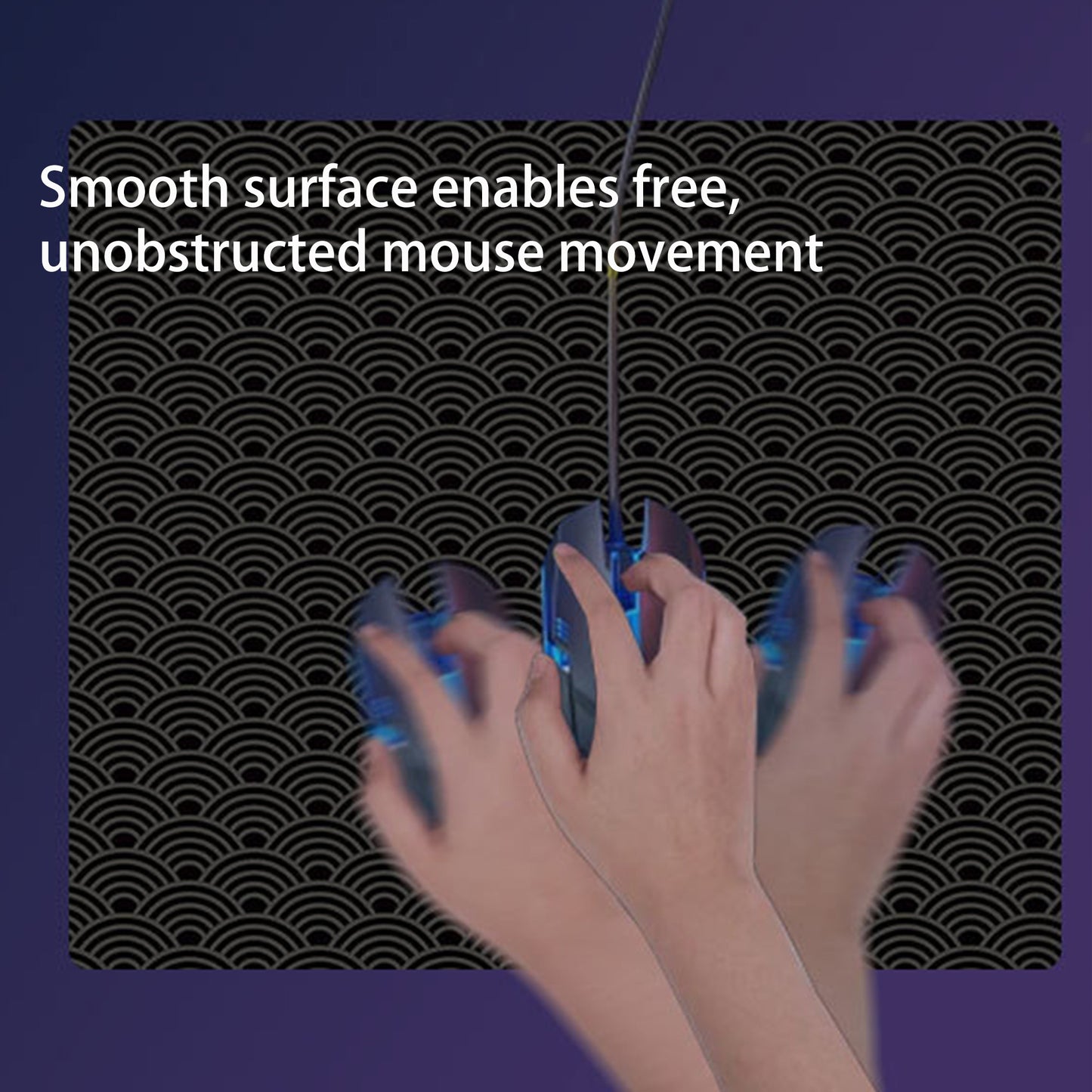 Office Work Gaming Mouse Pad with Non Slip Rubber Base