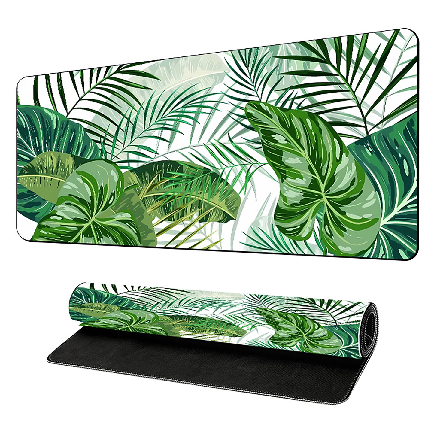 Extended Gaming Mouse Pad with Non Slip Rubber Base Stitched Edges and Smooth Precision Surface