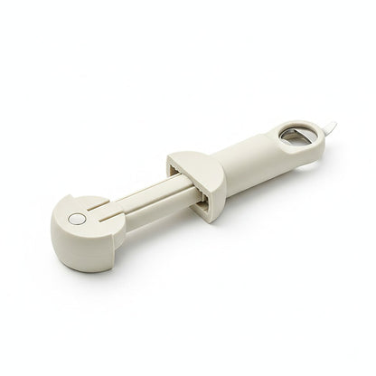 Adjustable Manual Jar Opener with Long Handle for Tight Lids and Sealed Jars