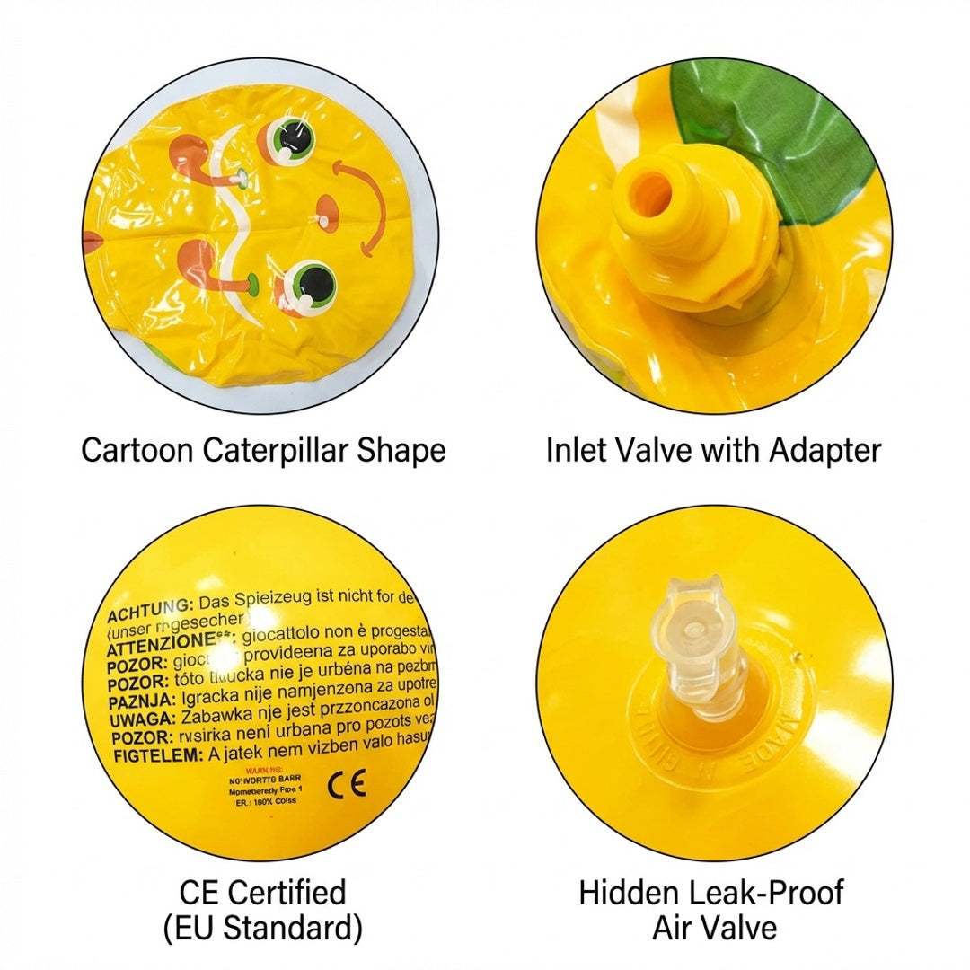Inflatable Caterpillar Sprinkler Mat Outdoor Water Play Splash Pad PVC Backyard Summer Lawn Toy