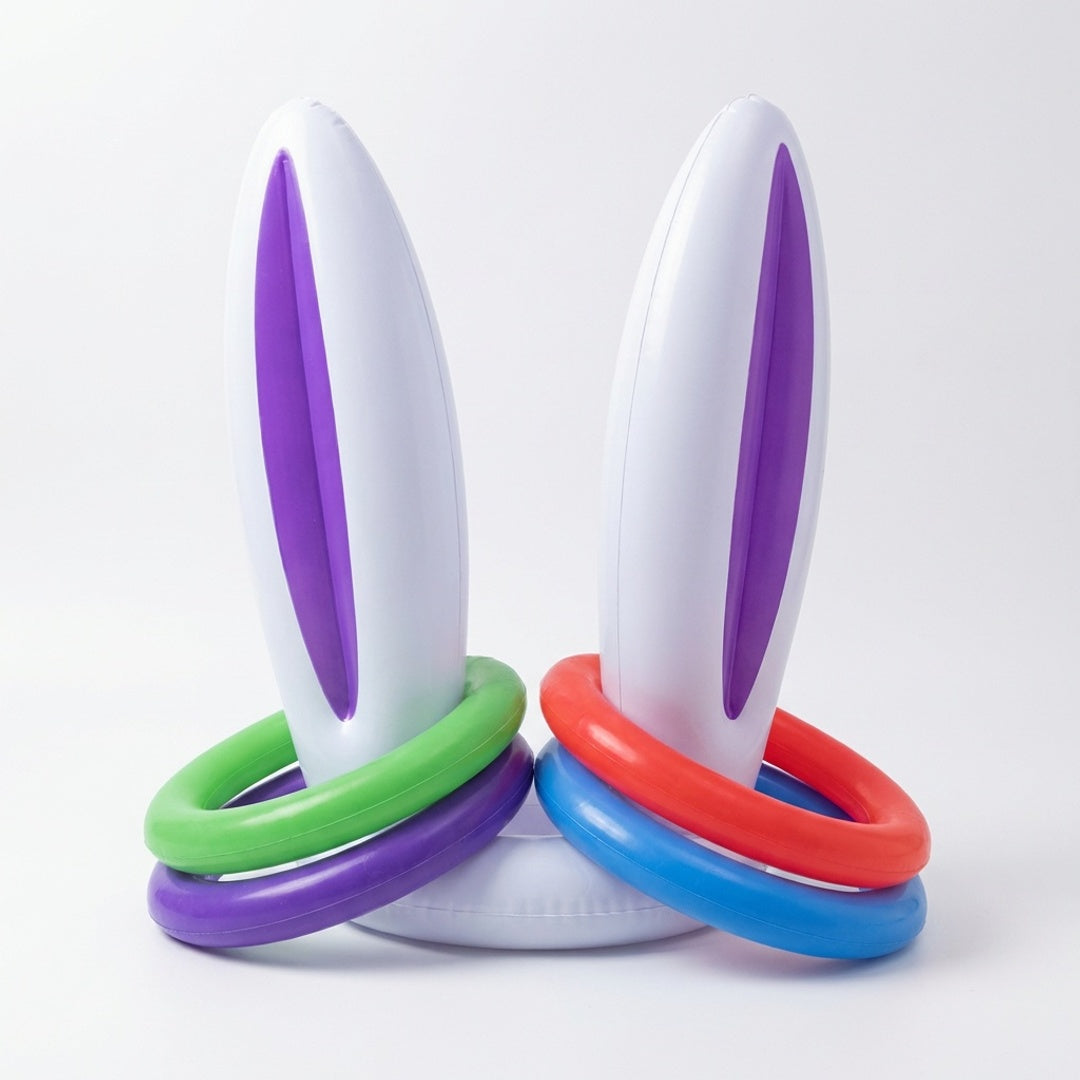 Easter Bunny Ears Ring Toss Game Inflatable Party Toss Game Kids Outdoor Family Holiday Game
