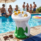 Inflatable Beer Mug Drink Cooler Ice Bucket Pool Party Beverage Cooler Floating Drink Holder