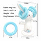 Inflatable Easter Bunny Ring Toss Game Kids Outdoor Toss Game with Rings Easter Party Yard Game