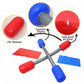 Kids Inflatable Jousting Game Set with 2 Bopper Sticks and Play Mats Outdoor Backyard Battle Game