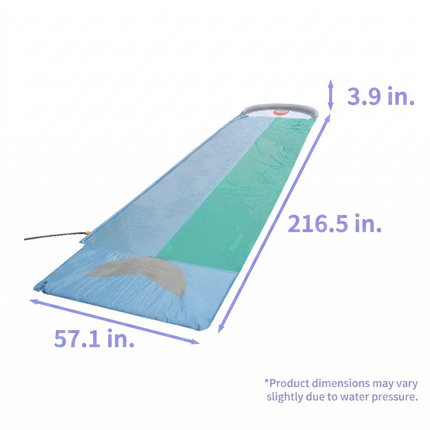 Kids Backyard Water Slide Lawn Slip and Slide with Sprinkler Splash Track Outdoor Summer Water Toy