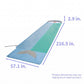 Kids Backyard Water Slide Lawn Slip and Slide with Sprinkler Splash Track Outdoor Summer Water Toy