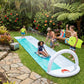 Kids Backyard Water Slide Lawn Slip and Slide with Sprinkler Splash Track Outdoor Summer Water Toy