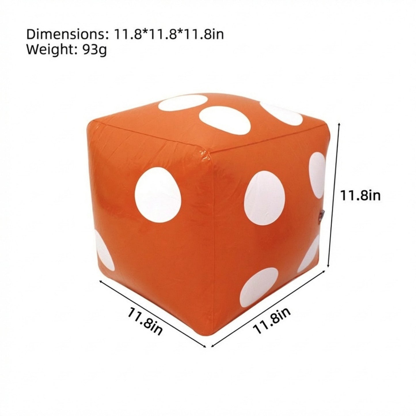Inflatable Giant Dice Pool Toy Floating Dice Game Ball for Pool Parties and Water Games
