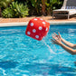 Inflatable Giant Dice Pool Toy Floating Dice Game Ball for Pool Parties and Water Games