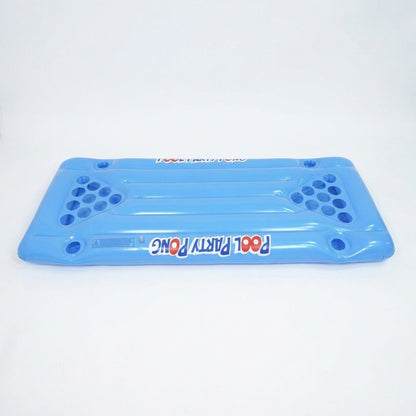 Inflatable Pool Party Pong Game Float with Cup Holders Floating Drinking Game for Pool Parties