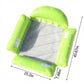 Inflatable Pool Hammock Float with Mesh Center and Pillow Headrest Floating Lounge