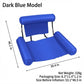 Inflatable Pool Lounge Chair Float with Adjustable Backrest and Arm Supports