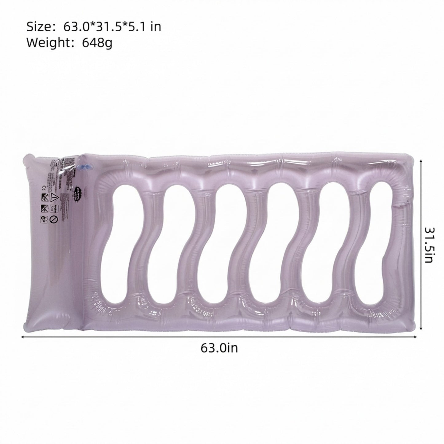 Inflatable Pool Float Lounger Water Raft Mat for Swimming Pool Beach and Lake
