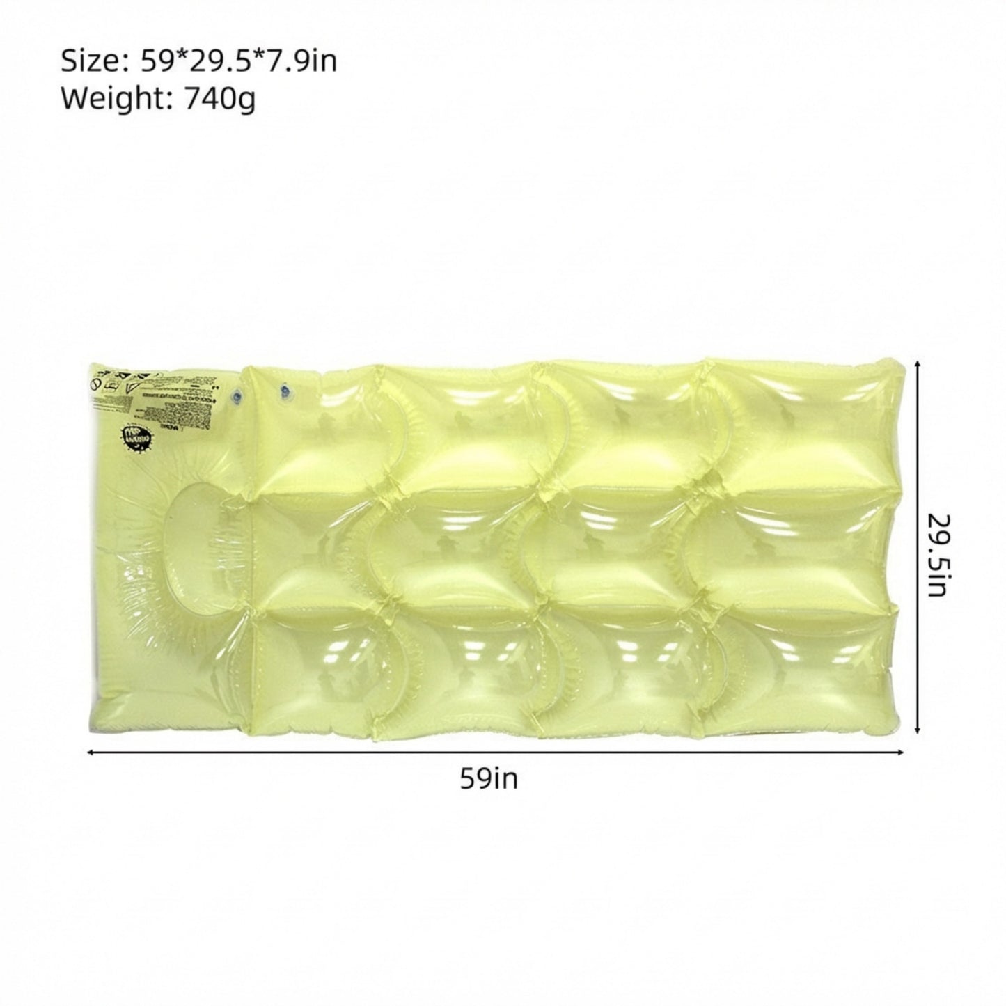 Inflatable Pool Float Lounger Water Raft Mat for Swimming Pool Beach and Lake