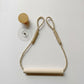 3-piece Wall Mounted Rope Toilet Paper Holder with Wooden Rod