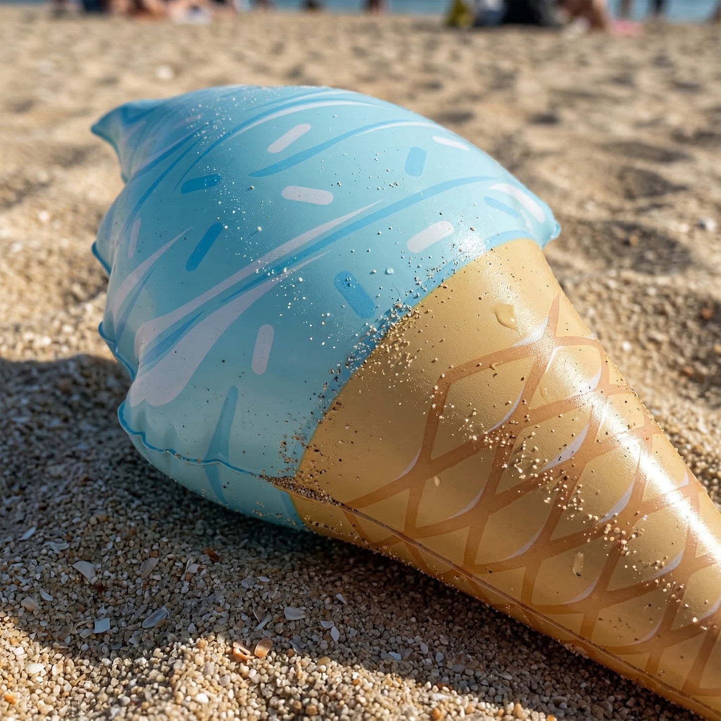 Inflatable Ice Cream Pool Float Dessert Shaped Swimming Pool Float Beach Lake Summer Water Fun