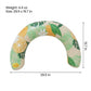 Inflatable U Shape Pool Float Adult Swim Ring Tropical Lemon Print Swimming Pool Float