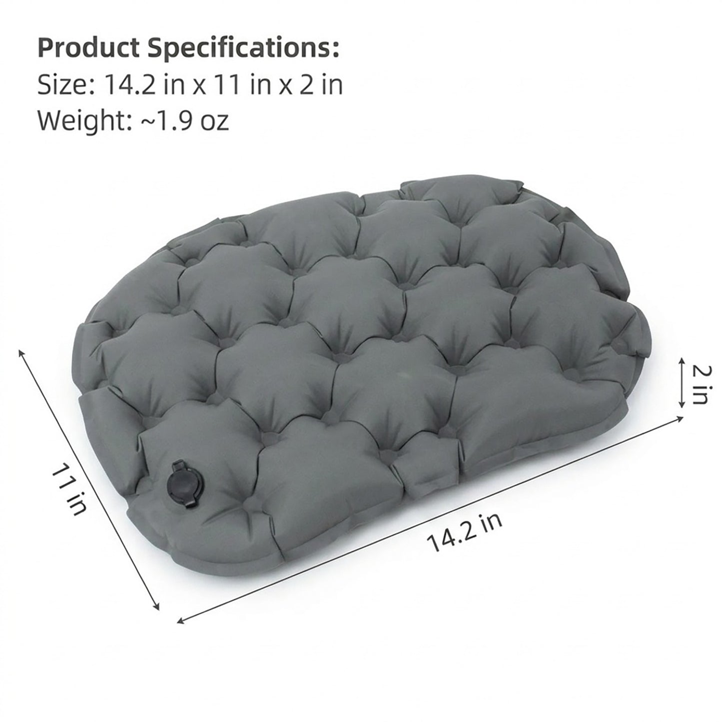 Inflatable Seat Cushion Portable Camping Air Cushion for Hiking Travel Outdoor Seating Pad