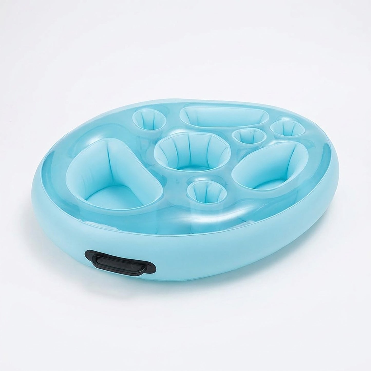 Inflatable Pool Drink Holder Floating Beverage Cooler Tray with Cup Holders for Summer Party