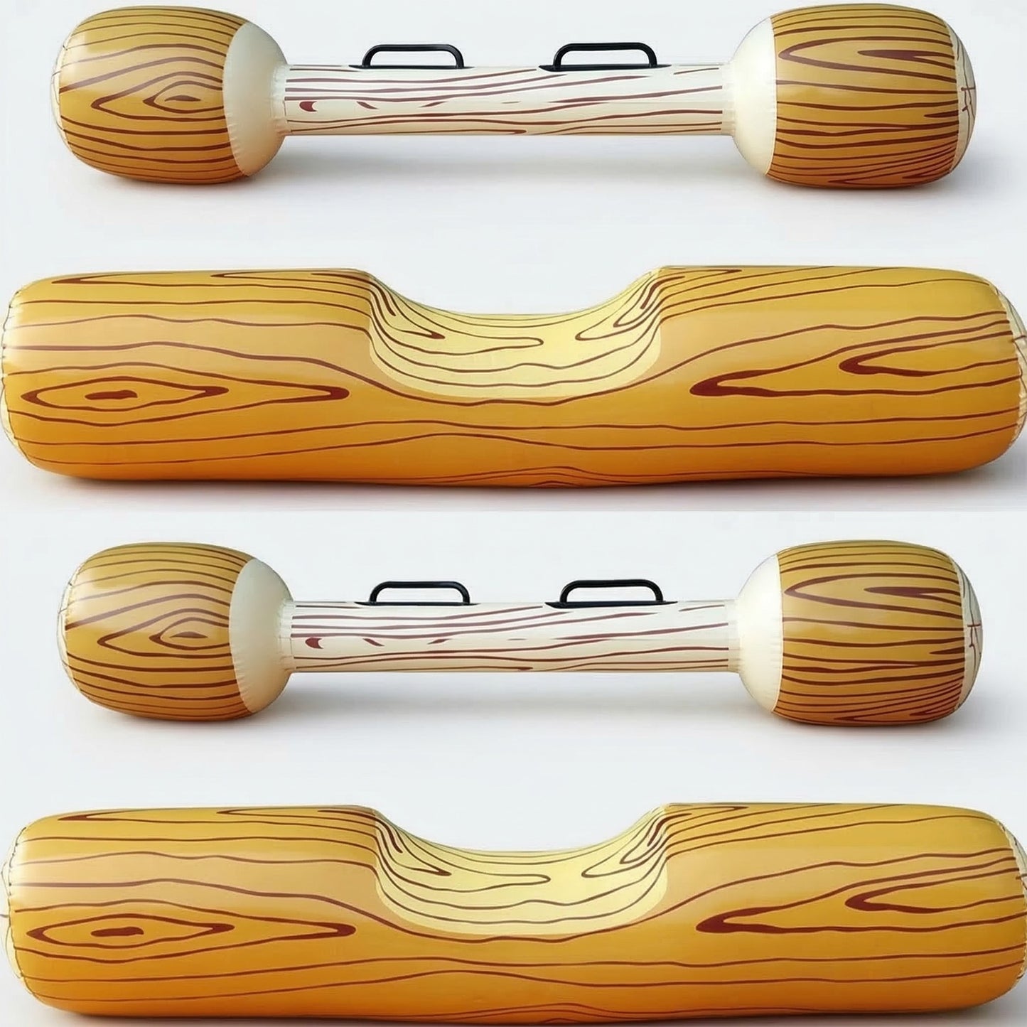 Inflatable Log Pool Float Set with Handles Water Battle Toy Floating Stick Pool Lake Beach Fun